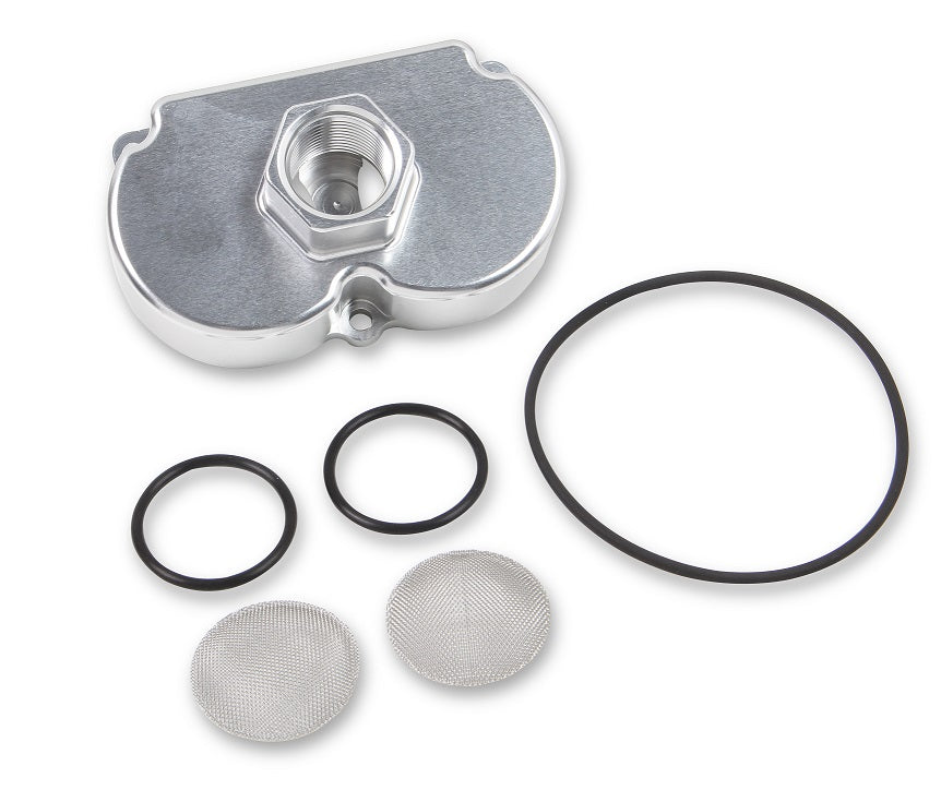 Single 16 ORB Inlet Conversion Kit for Holley VR2 Brushless Fuel