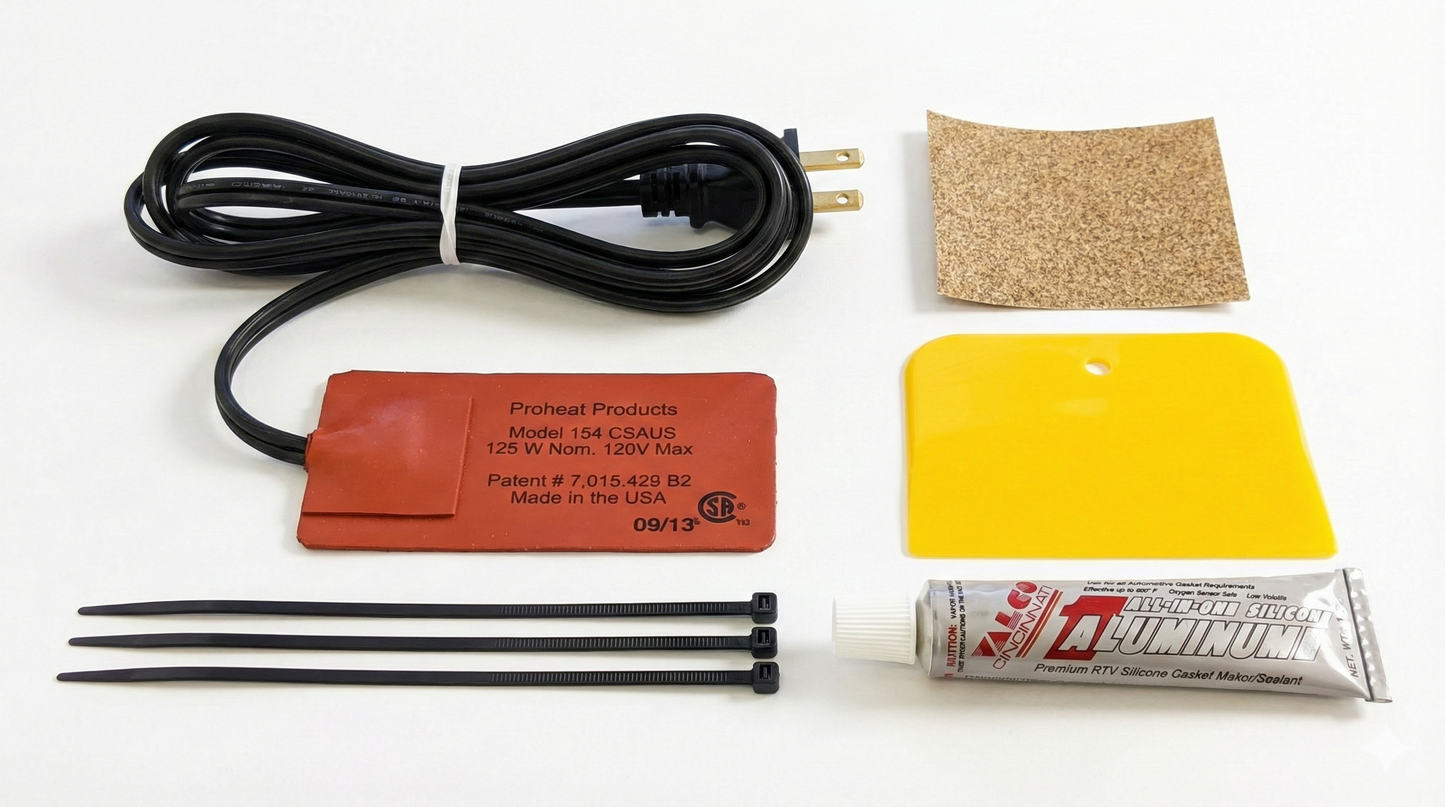 Proheat Engine Heater - 1.5-4 qts, Model 154 CSA