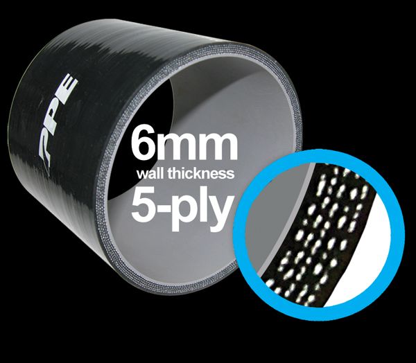 2.0 Inch X 36 Inch L 6MM 5-Ply Silicone Hose PPE Diesel