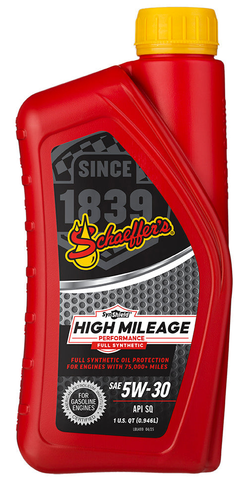 Schaeffer 6075 SynShield High Mileage Full Synthetic 5W-30