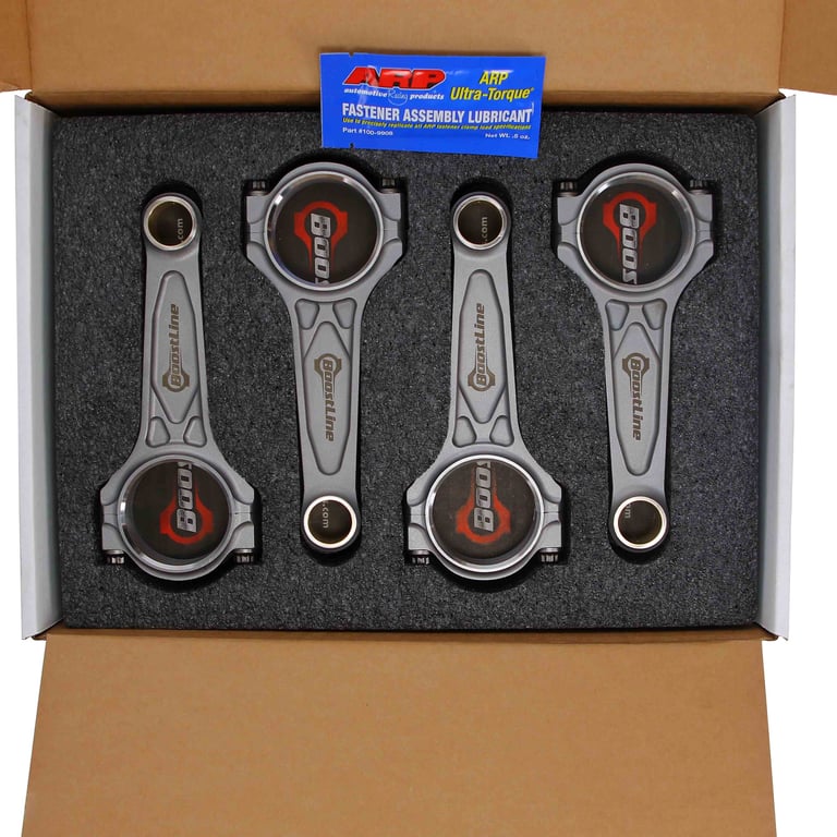 Chevy LS LT Connecting Rod Set 6.125 in. Length – ARP L19 Bolts – Set of 8 (BoostLite)