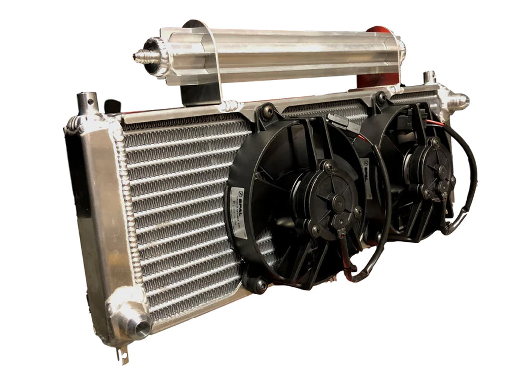 U.S. Legends/INEX Single Pass Oil Cooler with Vortex Tube, 17.5 Inches x 6 Inches x 1.25 Inches