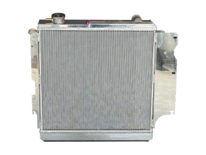 1987-2006 Jeep Wrangler, YJ,TJ,Automatic, 26"x24'' SBC Swap, Polished Alum, 3-row, Billet Cap