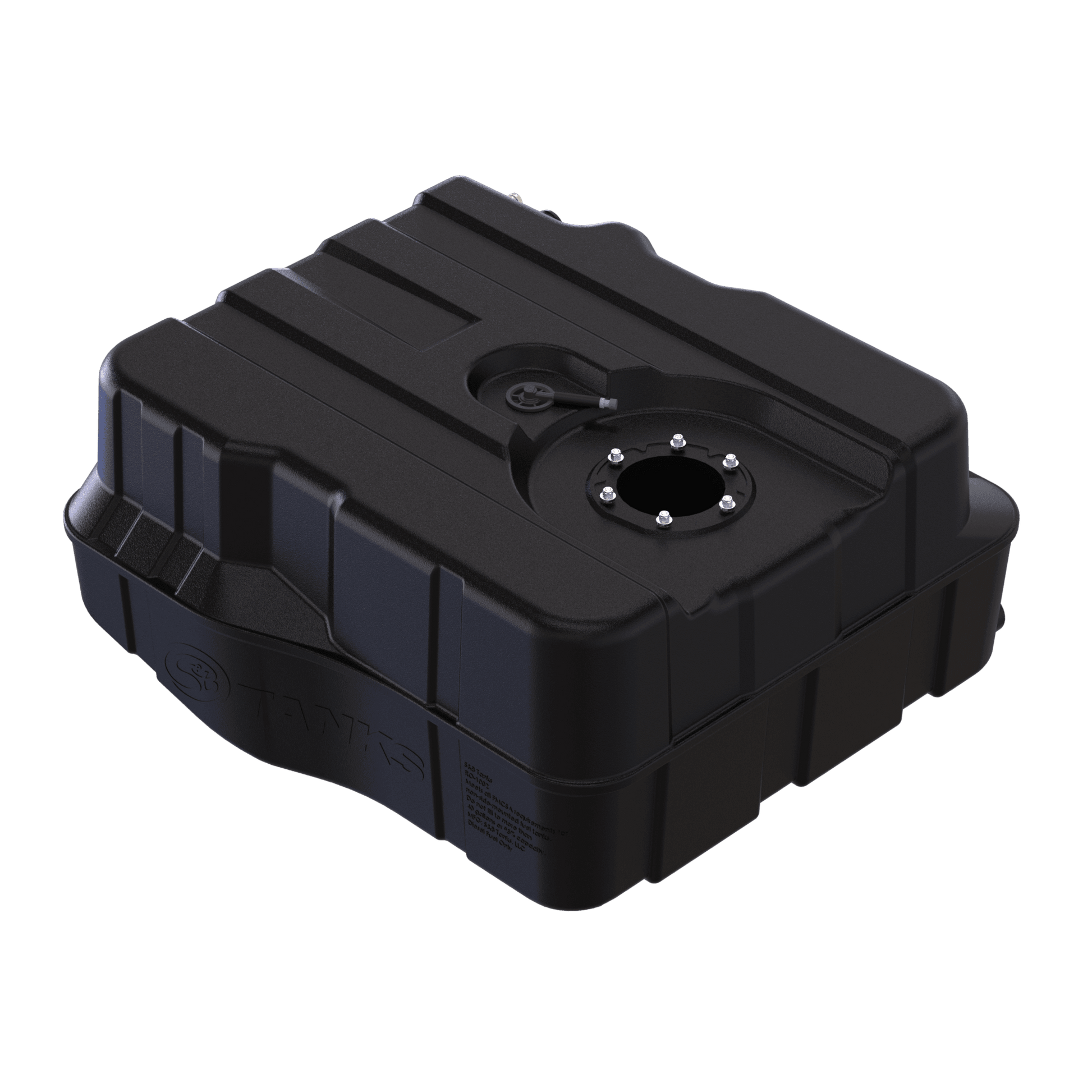 40 Gallon, After Axle, Replacement Fuel Tank 2000-10 Ford Powerstroke 7.3L, 6.0L, 6.4L Cab Chassis - 3