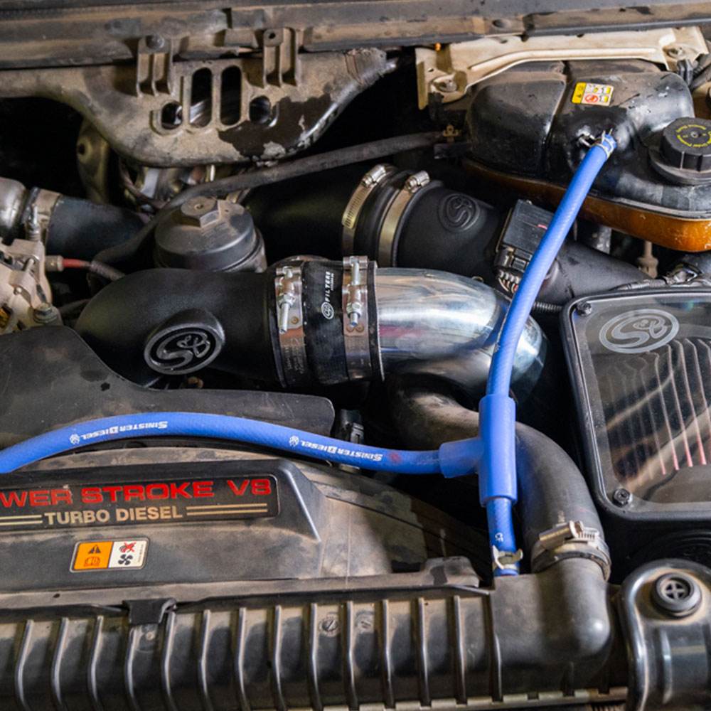 Intake Elbow with Cold Side Intercooler Piping & Boots for 2005-2007 Ford Powerstroke 6.0L - 4