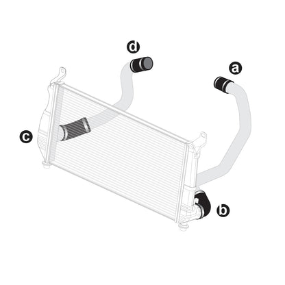 LLY 04.5-05 Silicone And Clamp Kit Black PPE Diesel