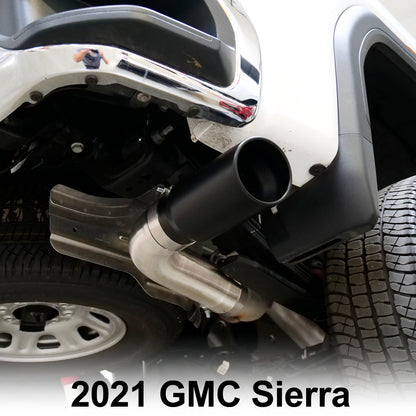 2020+ GM 6.6L Duramax 304 Stainless Steel Four Inch Performance Exhaust Upgrade Polished