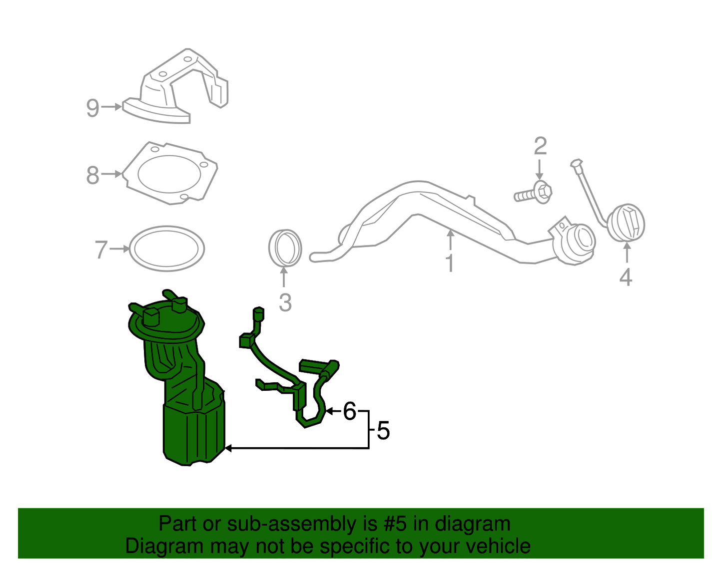 Fuel Pump - Ford (HC3Z-9H307-AS)