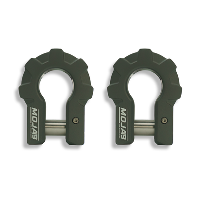 3/4'' Extreme duty Aluminum D-Shackle set (9T) (LIFETIME WARRANTY*)