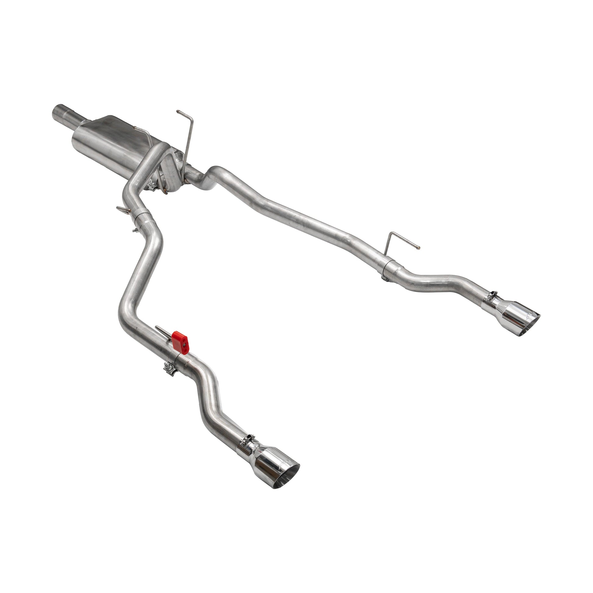 CAT-Back 3" Exhaust System 2.5" Axel Back Dual Exit Raw Tubing Black Tips 2009-2018 RAM 5.7L HEMI 217040020