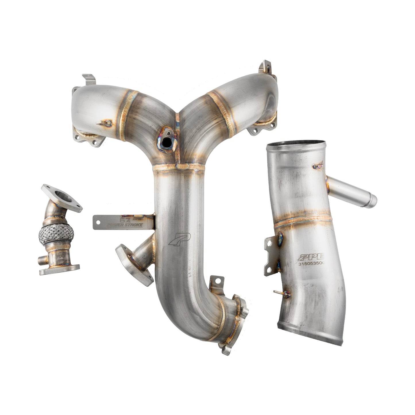 Turbo Inlet and Intake Manifold Kit - Ford 6.7L Power Stroke 2017-2019 - Polished 315053530