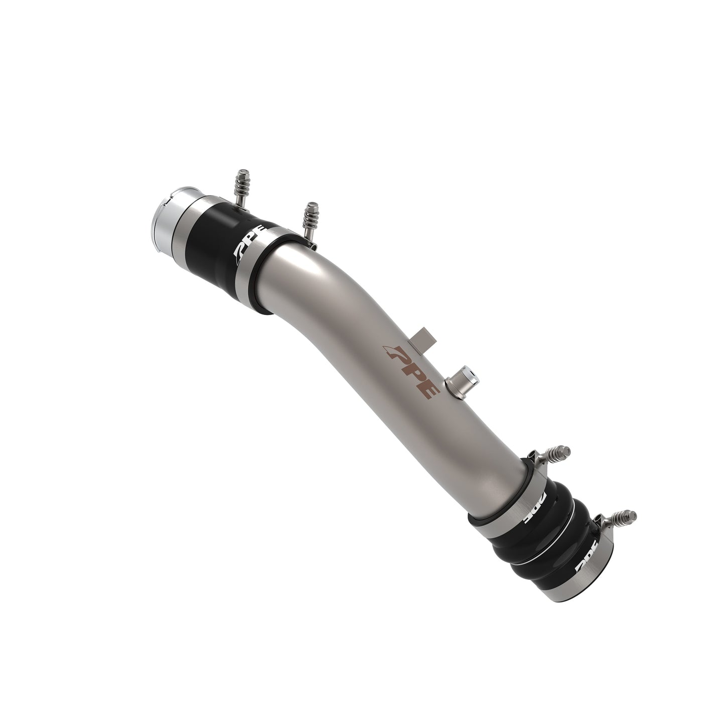 Hot Charge Air Pipe Kit - OEM Length - Ford 6.7L HO Power Stroke 2023-2026 - Brushed 315025110