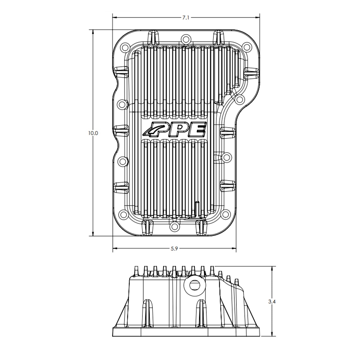 PPE Jeep Wrangler JL 2.0L Cast Aluminum Oil Pan Brushed – Dave's