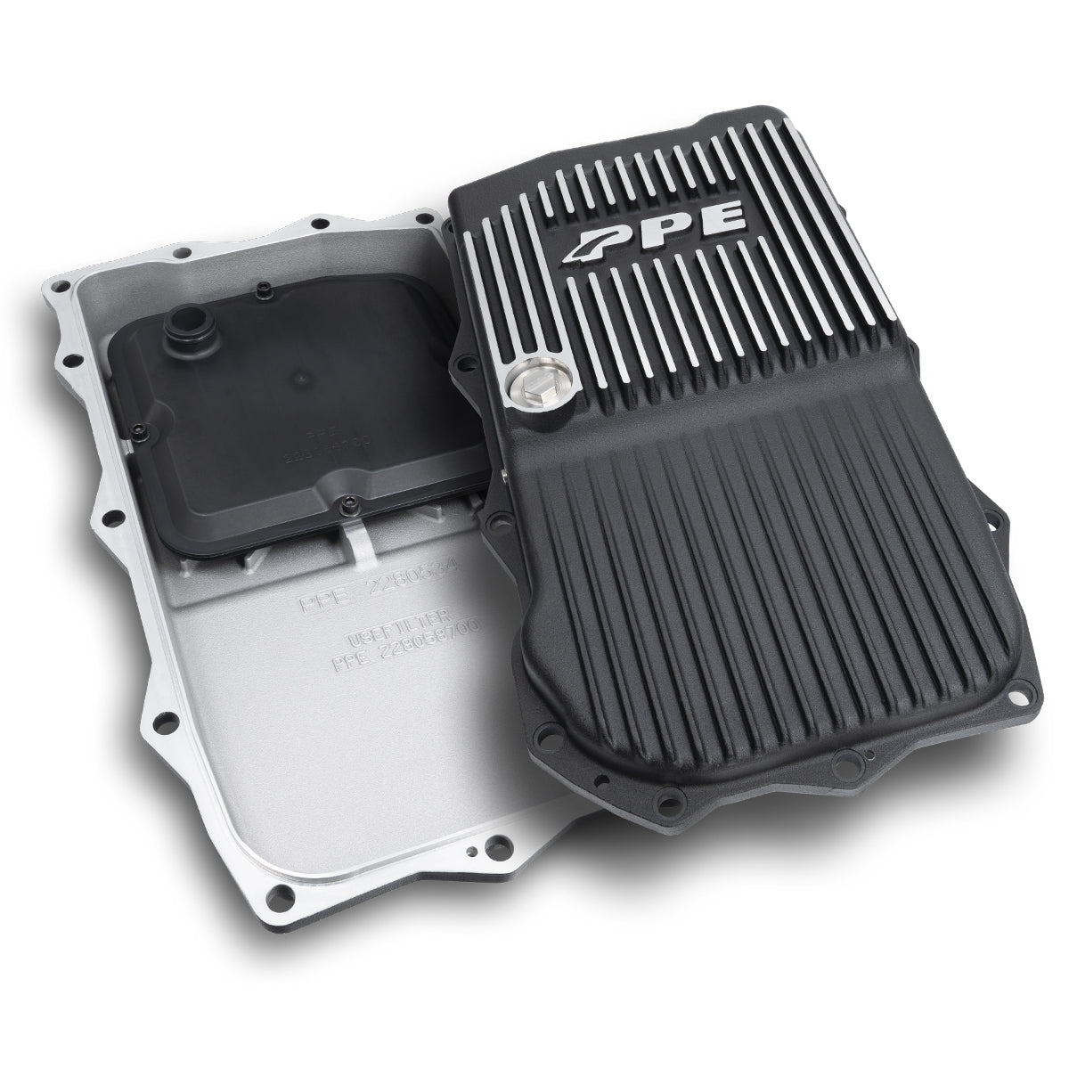 2010-2022 w/ ZF-8 Speed Heavy-Duty Cast Aluminum Transmission Pan Brushed