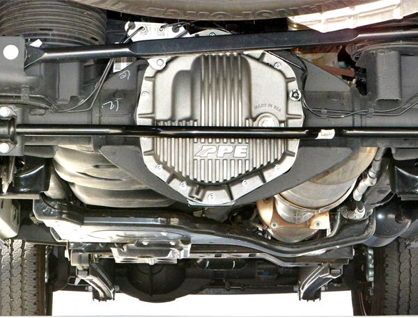 Heavy Duty Cast Aluminum Rear Differential Cover GM/Ram 2500/3500 HD Black PPE Diesel