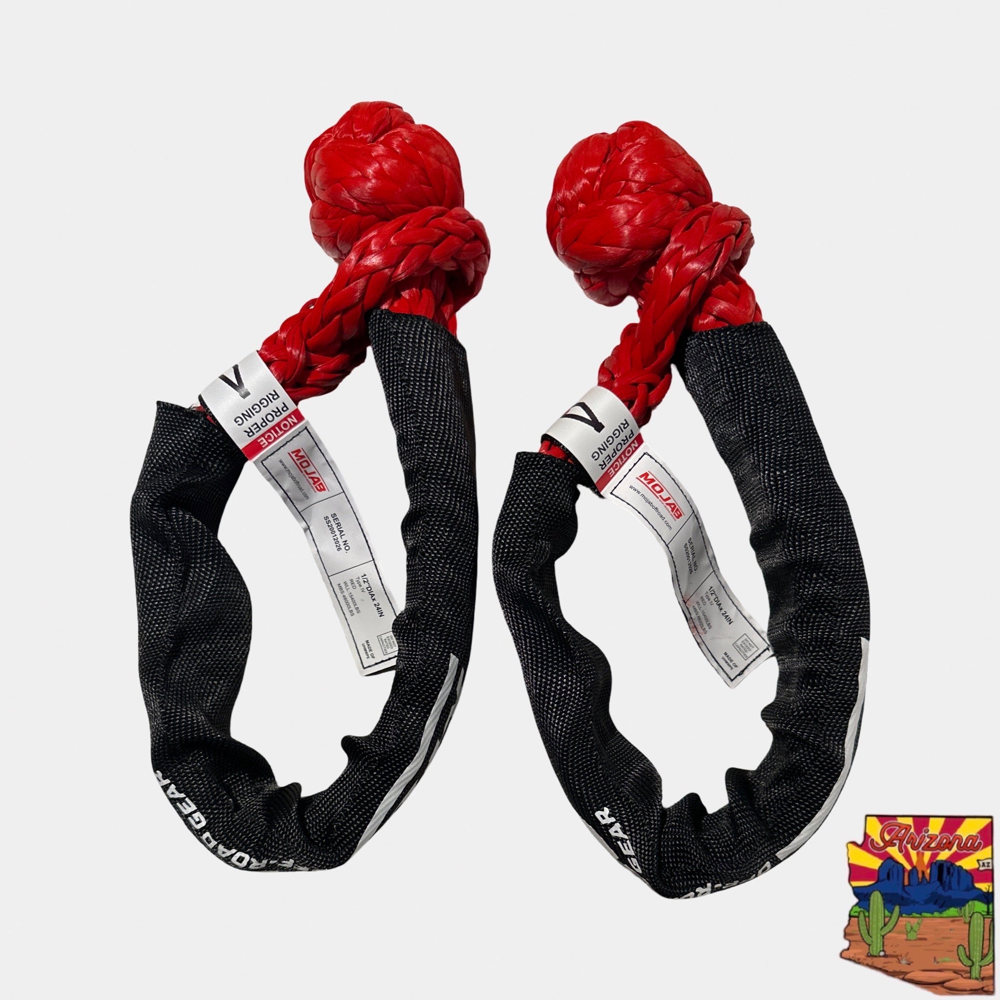 Soft Shackle 1/2'' x 22'' with sleeve and bag (Set of 2 Shackles) (Lif ...
