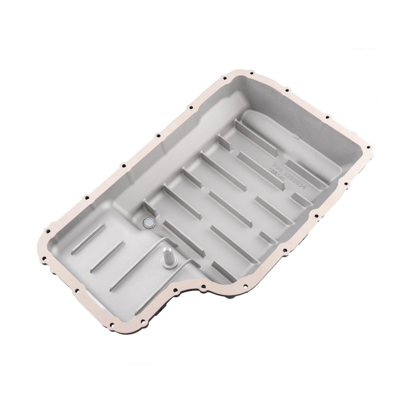 10R140 Deep Transmission Pan SuperDuty Gas 20-25 - Step Bottom-Black Pacific Performance Engineering