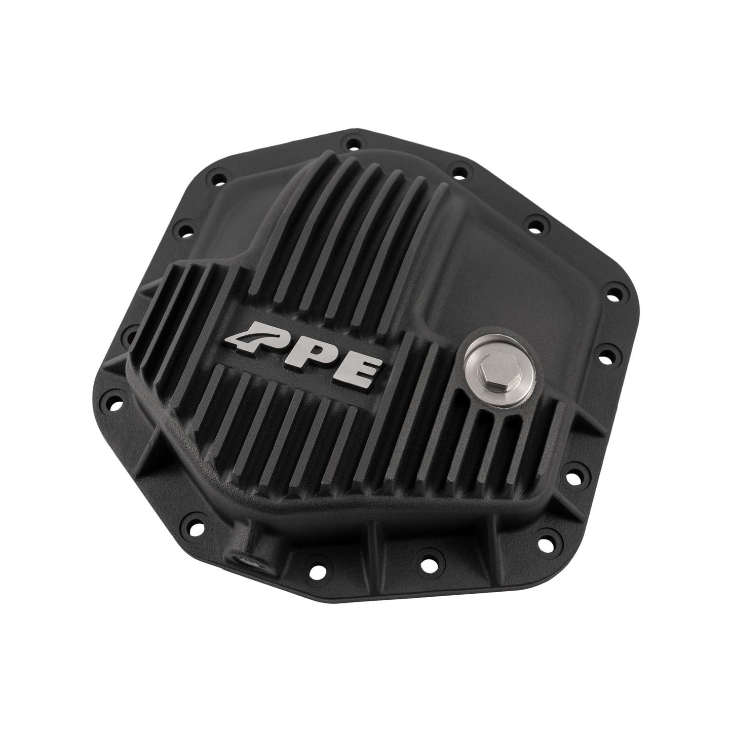 23-25 Ford Super Duty Dana M235 -14 Bolt Heavy-Duty Cast Aluminum Front Differential Cover Black Pacific Performance Engineering