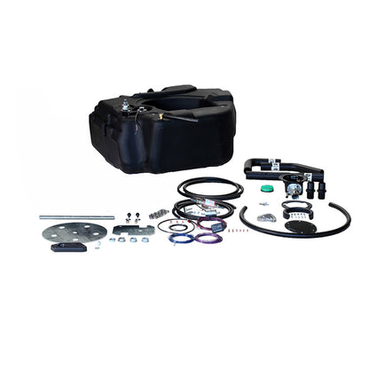 30 Gallons Fuel Tank. Complete Spare Tire Auxiliary Fuel System (STAFS™) for 2500 & 3500 Pickup Models with Cummins Engines 
For model years 2013 – 2021