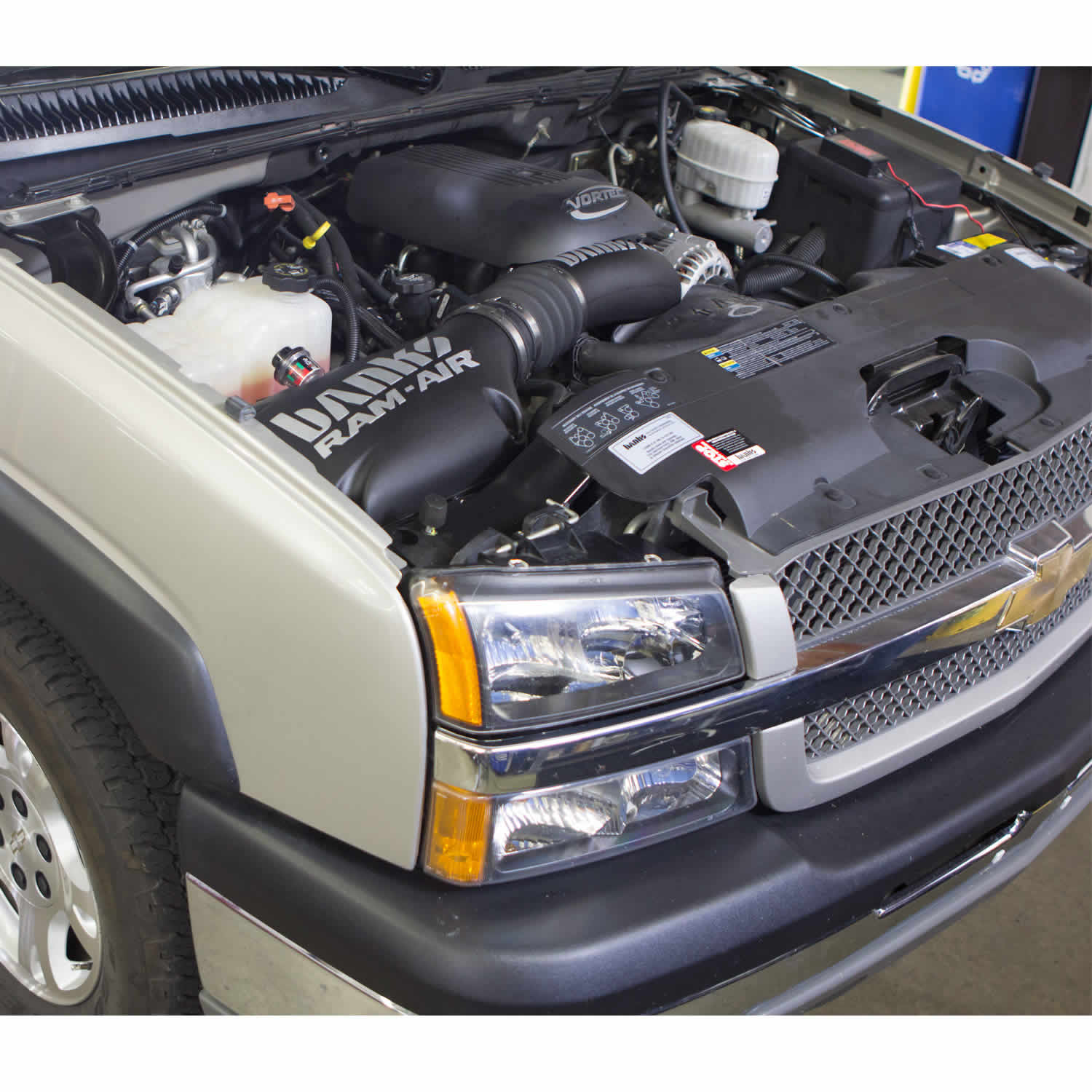 Ram-Air Cold-Air Intake System Oiled Filter 99-08 Chevy/GMC 4.8-6.0L SUV-Full Size Only Banks Power