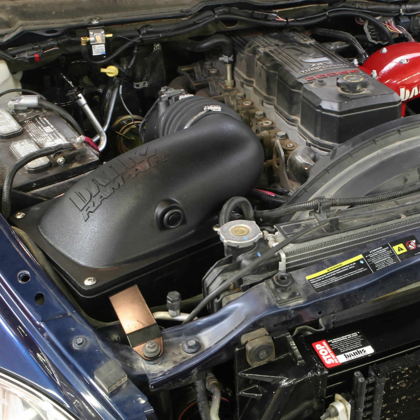 Ram-Air Cold-Air Intake System Dry Filter 03-07 Dodge 5.9L Banks Power