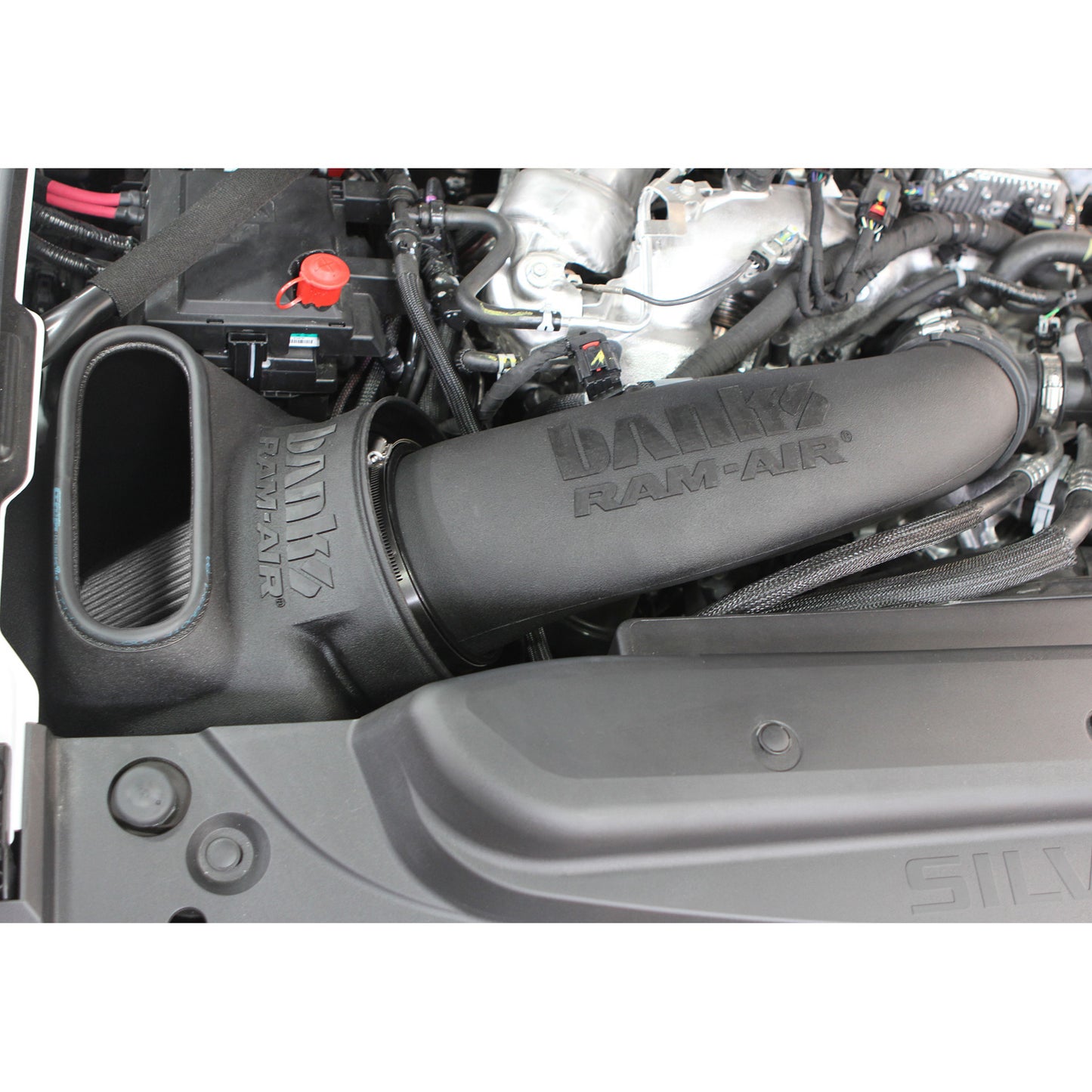 Ram-Air Cold-Air Intake System Dry Filter for use with 2017-2019 Chevy/GMC 2500 L5P 6.6L Banks Power