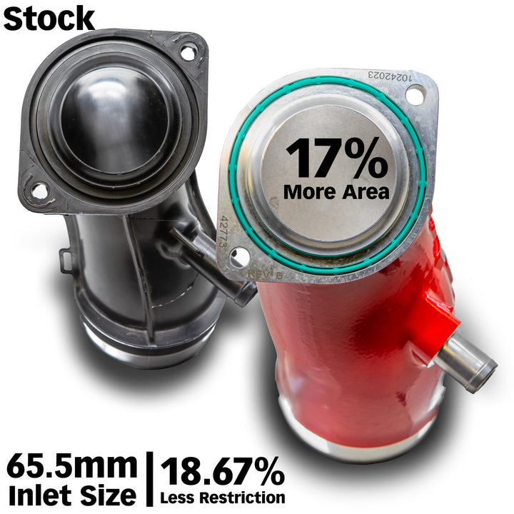 Monster-Ram Turbo Inlet Elbow 17-25 Chevy/GMC 2500/3500 6.6L Duramax L5P Raw Banks Power