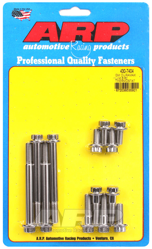 GM Duramax LMM 6.6L 12PT SS (street) thermostat housing bolt kit