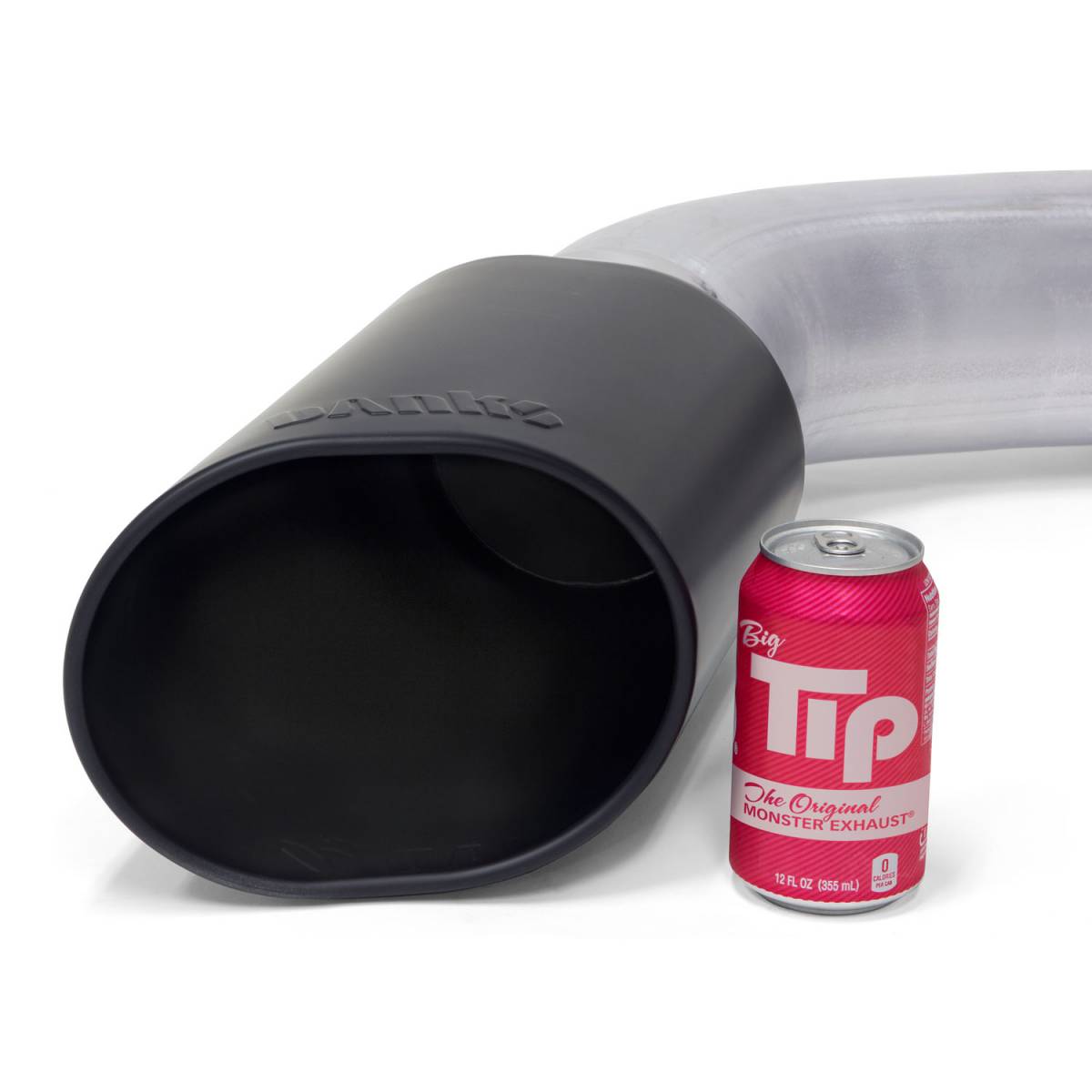 Monster Exhaust System 5-inch Single Exit Black Tip 17-25 Ford F250/F350/F450 6.7L Banks Power
