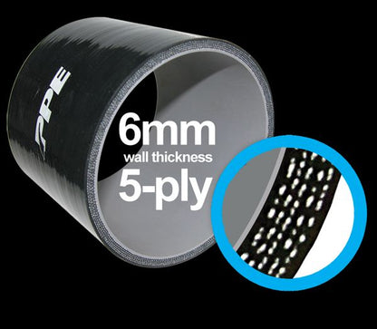 2.0 Inch X 36 Inch L 6MM 5-Ply Silicone Hose PPE Diesel