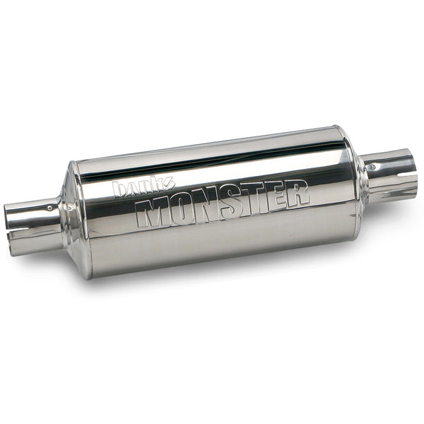 Stainless Steel Exhaust Muffler 3 Inch Inlet and Outlet Chevy Ford Nis ...