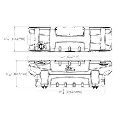 50 Gallon Travel Trekker In-Bed Diesel Auxiliary Fuel Tank