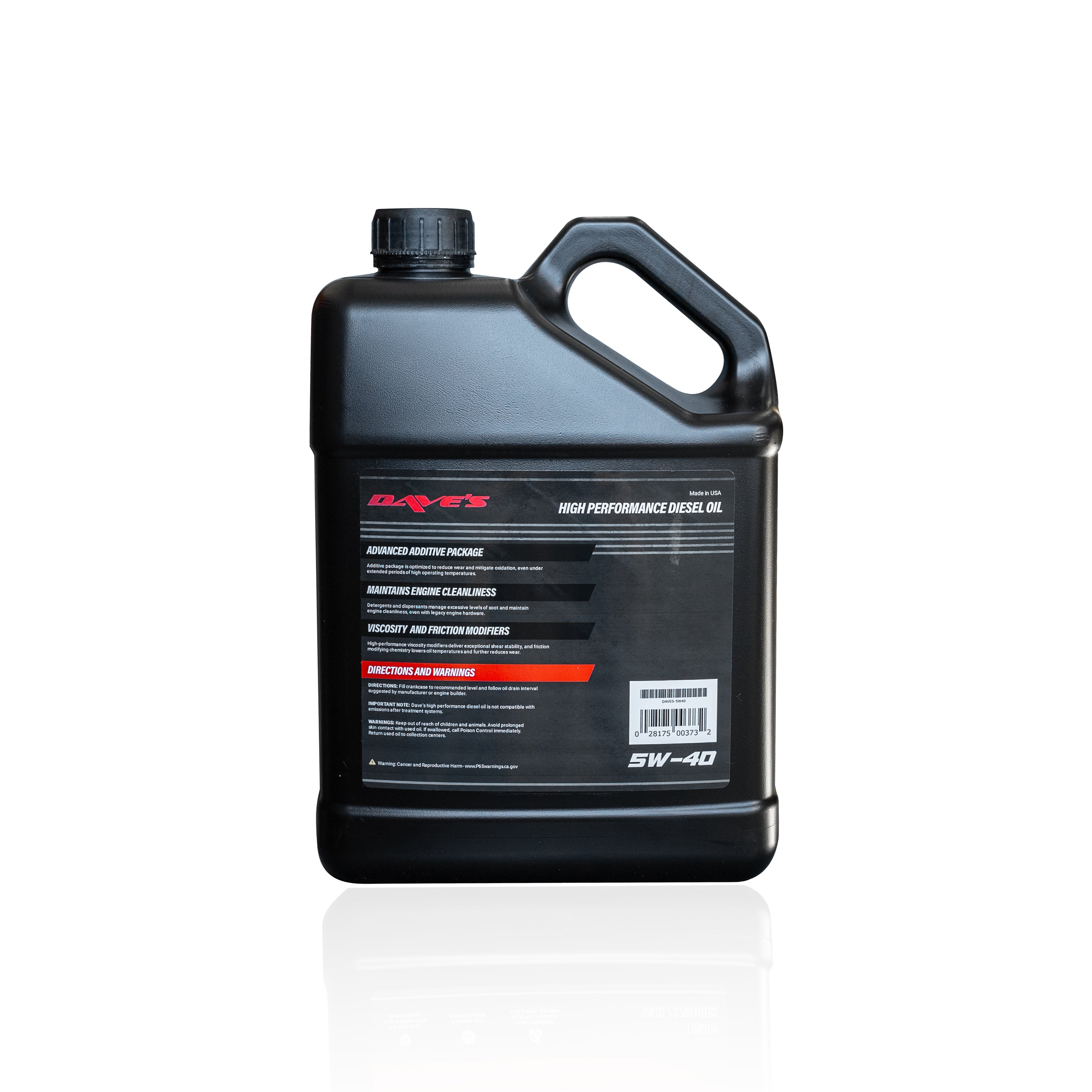 High performance diesel oil 5W-40 (1 gallon) – Dave's Auto Center