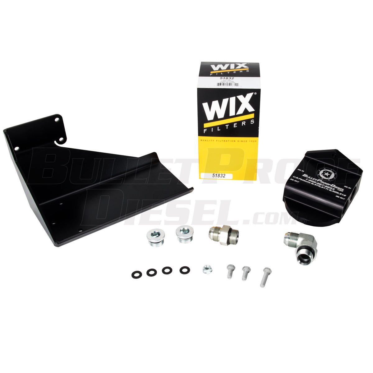 Bullet Proof Diesel Oil Cooler System Relocation Kit with New Ford Oil Cooler, 2008-2010 Ford F-Series 6.4L Power Stroke 90409200 - view 4