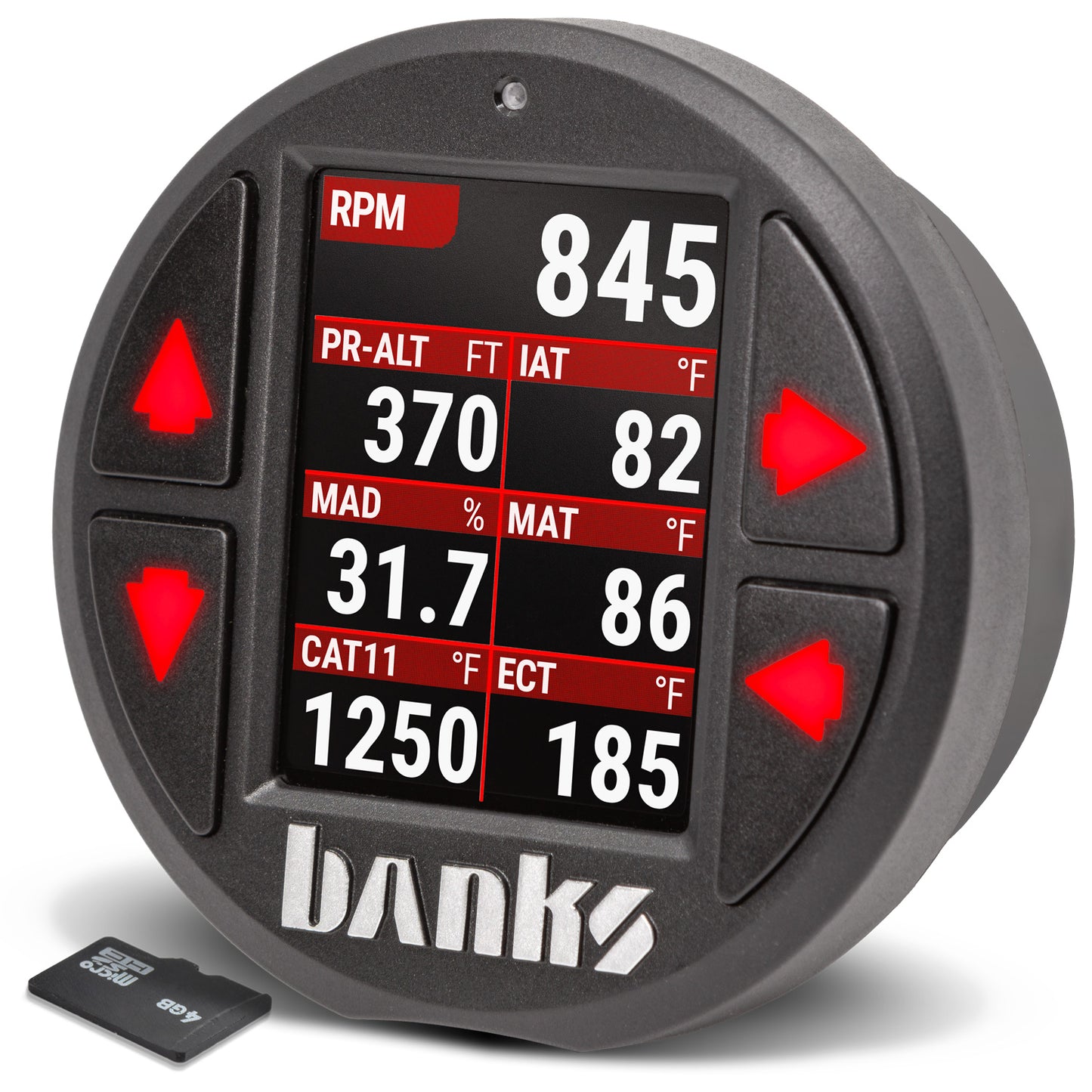 iDash Data Pro for use with OBDII CAN bus vehicles Expansion Gauge Banks Power