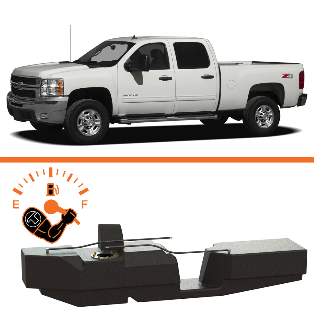 52 Gallons Fuel Tank. GM Crew Cab, Short Bed  2001-2010
