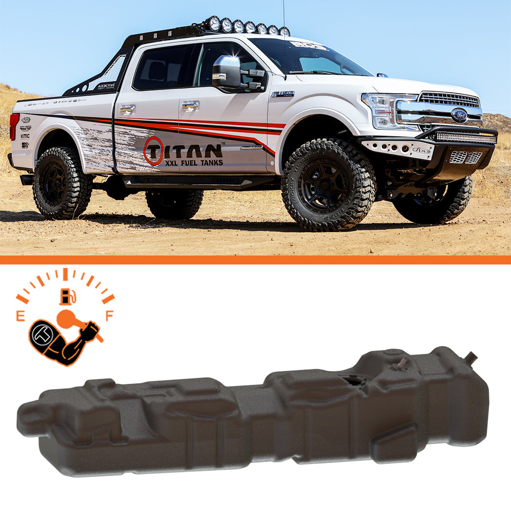 48 Gallons Fuel Tank.  2018-21 FORD F-150 Powerstroke Crew Cab, 6' 5" Bed