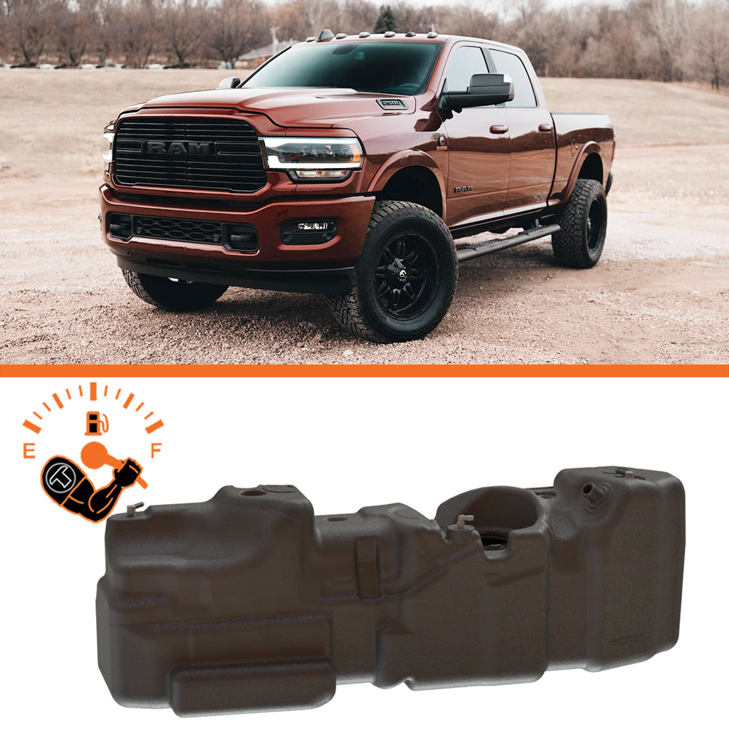 52 Gallons Fuel Tank. RAM 2500/3500 Crew Cab, Short Bed 2013-2024
