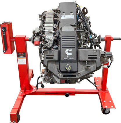 2,000 Lbs. Capacity 75:1 Gear-Driven Engine Stand