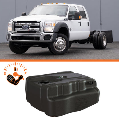 40 Gallons Fuel Tank. FORD, After-Axle, Multi-Model Utility Diesel Tank, Cab & Chassis 2011-2019  ** Will not fit on 2017-2019 models that have a rear mounted water seperator**