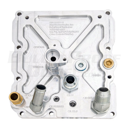 Bullet Proof Diesel Oil Cooler System Relocation Kit with New Ford Oil Cooler, 2008-2010 Ford F-Series 6.4L Power Stroke 90409200 - view 3