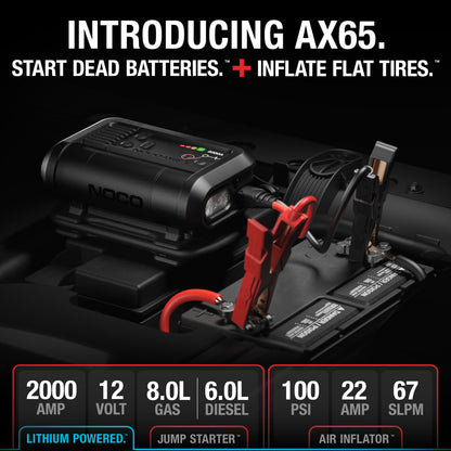 NOCO AX65 2000A Jump Starter + 22A Air Inflator - view 2