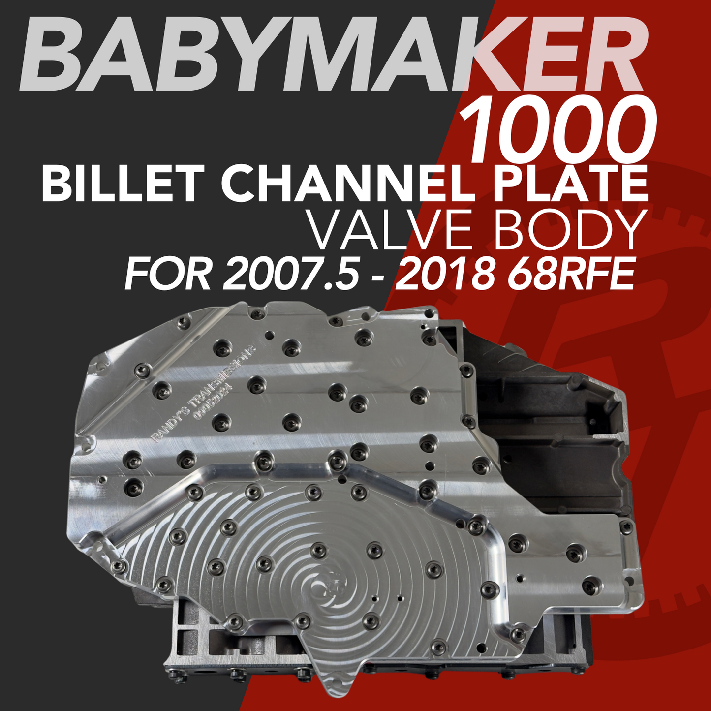 2007 - 2018 68RFE BILLET VALVEBODY (INCLDS SOL PACK) aka "BABY MAKER 1000"