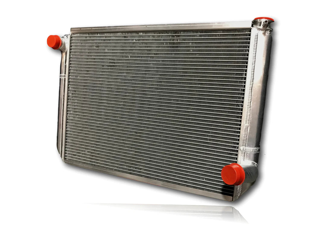 Fluidyne Late Model Dirt 3 Row Triple Pass Aluminum Radiator 27" x 18" x 2"