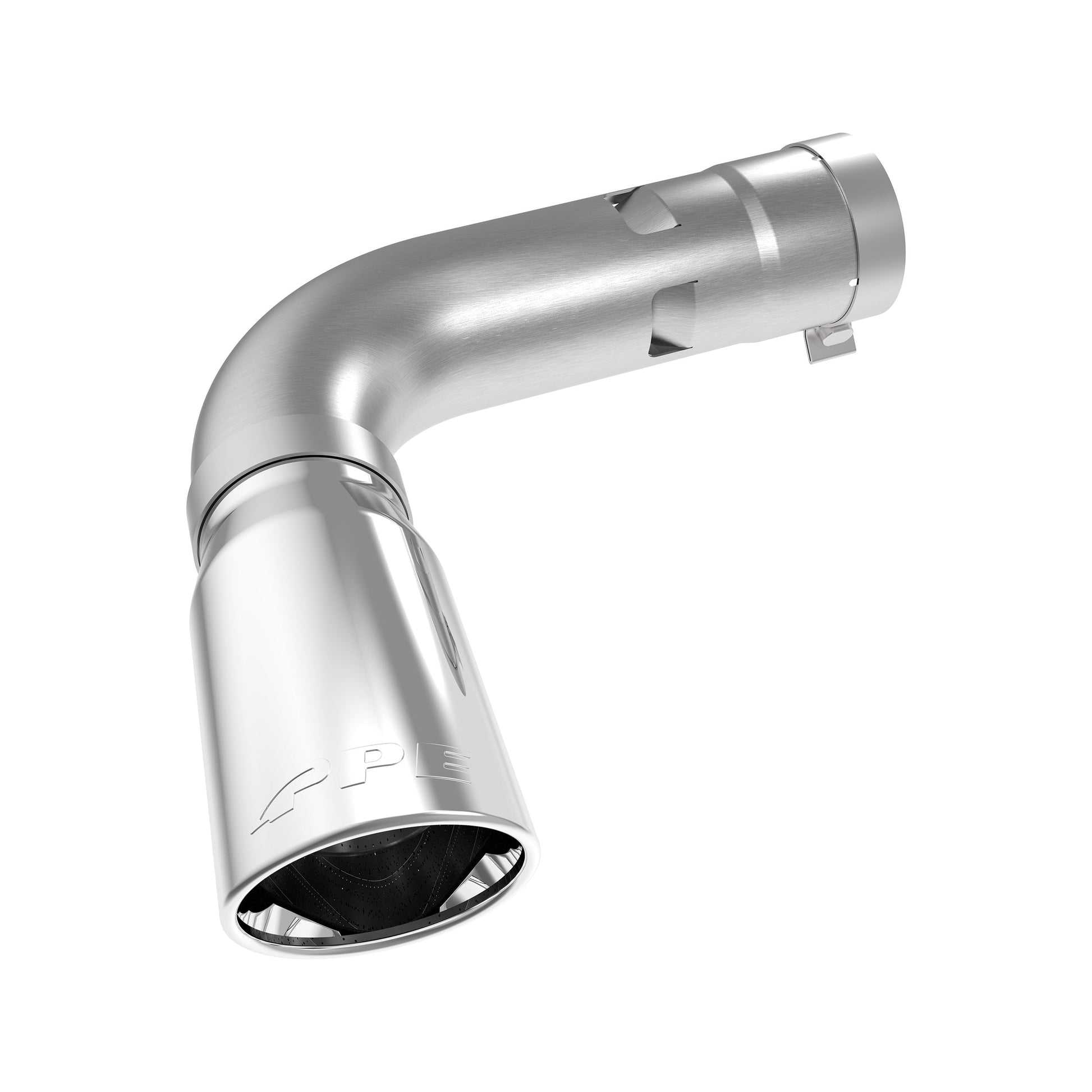 Exhaust Tip SS 4" ID w/ 4" pipe - GM 6.6L Duramax 2024-2026 - Polished 117020430