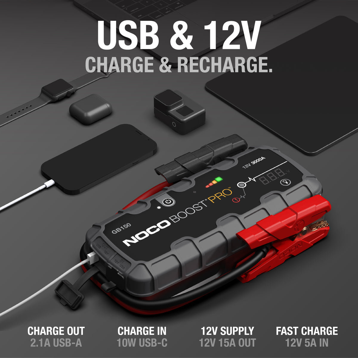 NOCO GB150 Boost 12V 3000A Jump Starter - view 4