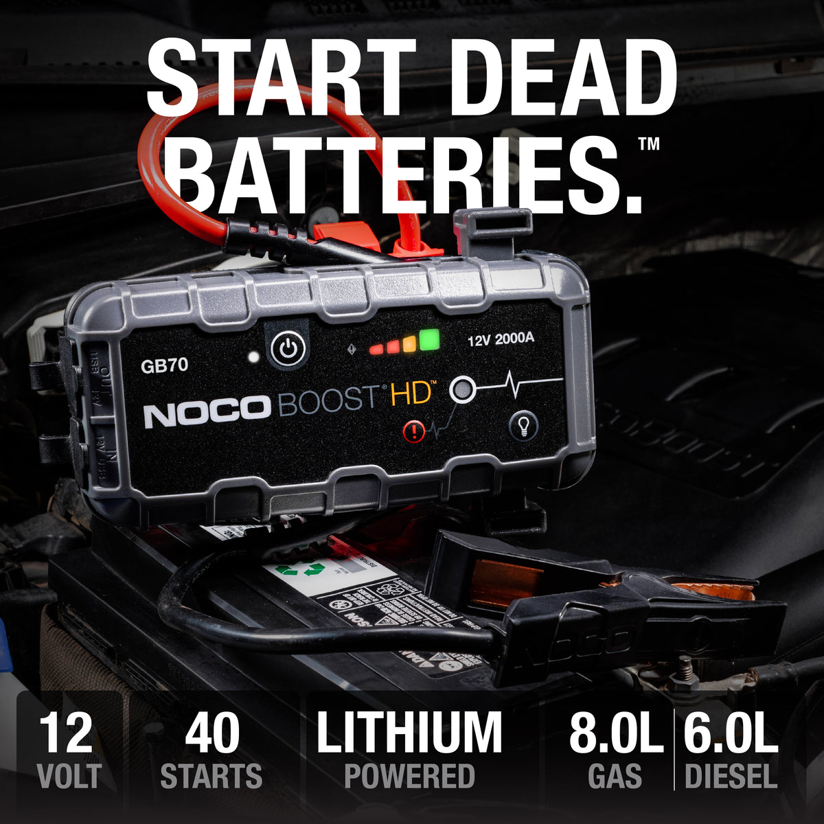 NOCO GB70 Boost 12V 2000A Jump Starter - view 2