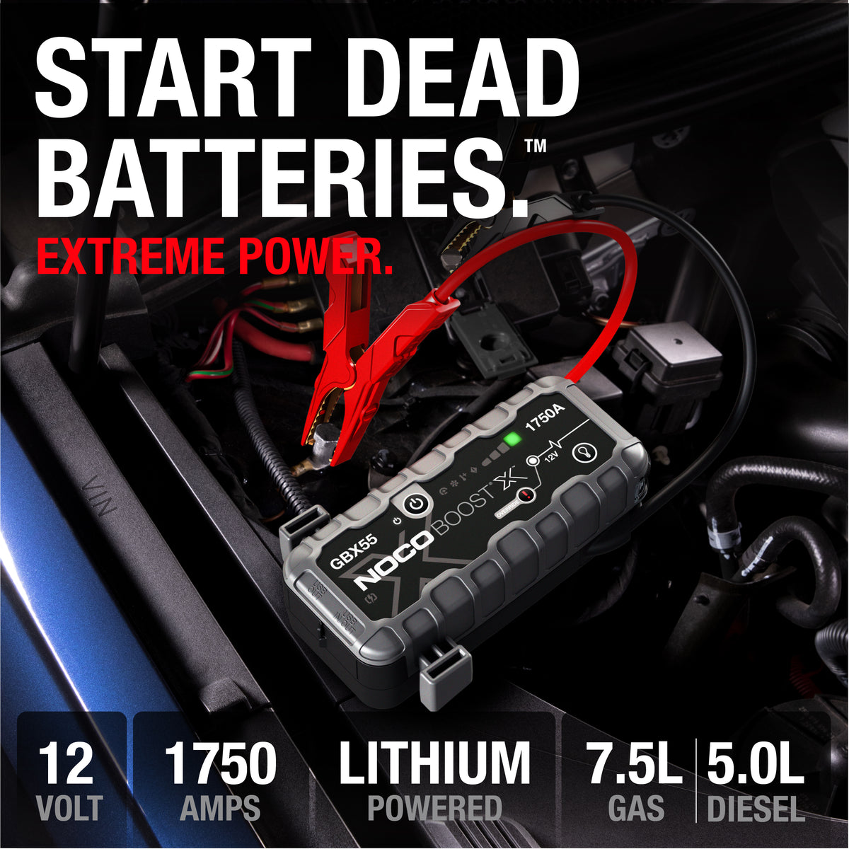 NOCO GBX55 Boost X 12V 1750A Jump Starter - view 2