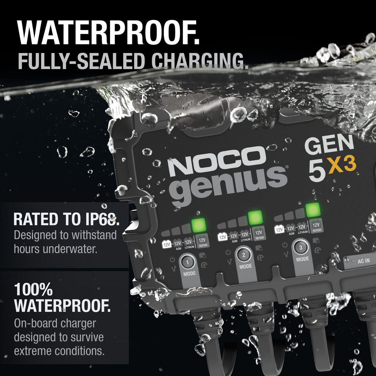 NOCO GEN5X3 3-Bank 15A Onboard Battery Charger - view 3