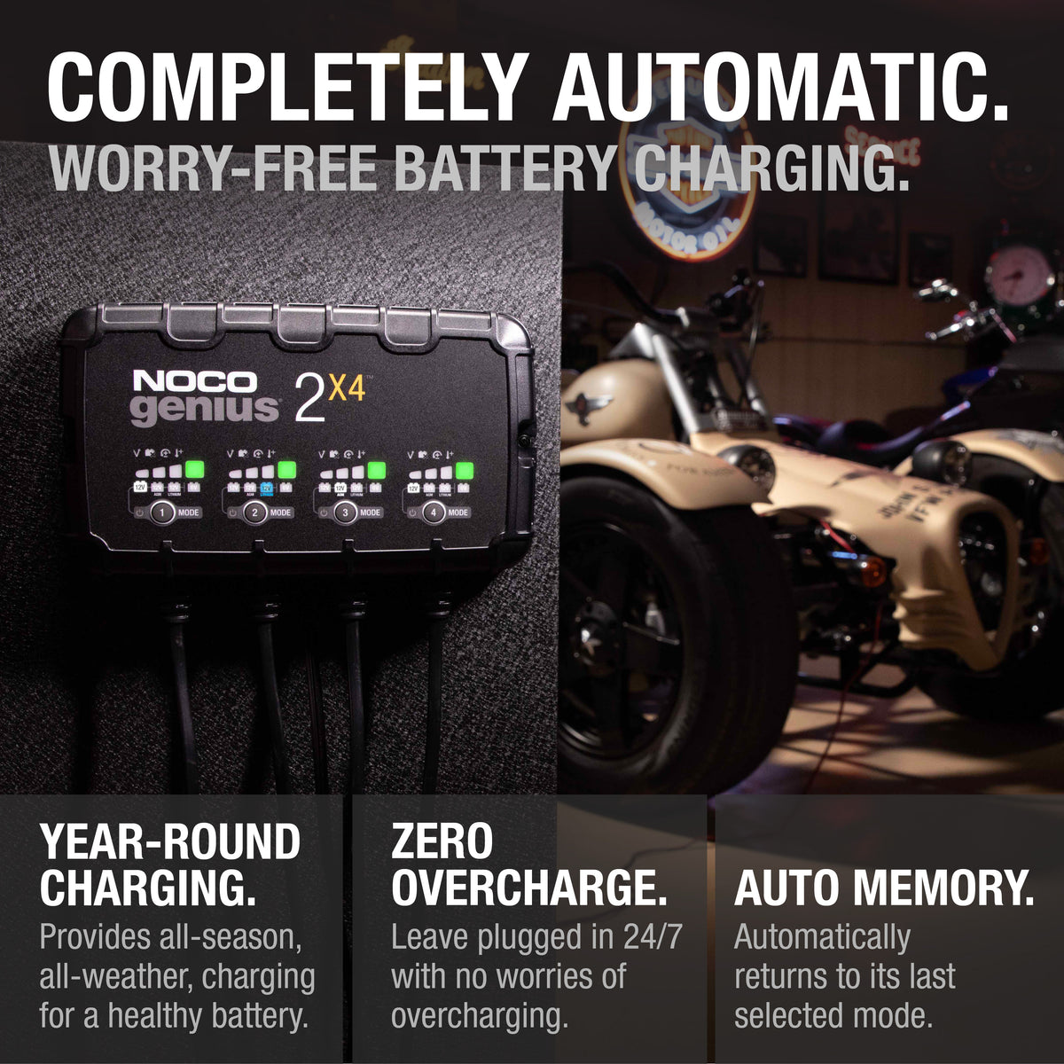 NOCO GENIUS2X4 8A 4-Bank Battery Charger - view 5